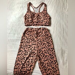 🚨4/$10🚨NWOT SHEIN Leopard Print Workout Set